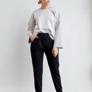 ADAY Hail Yes Black Track Pants | L